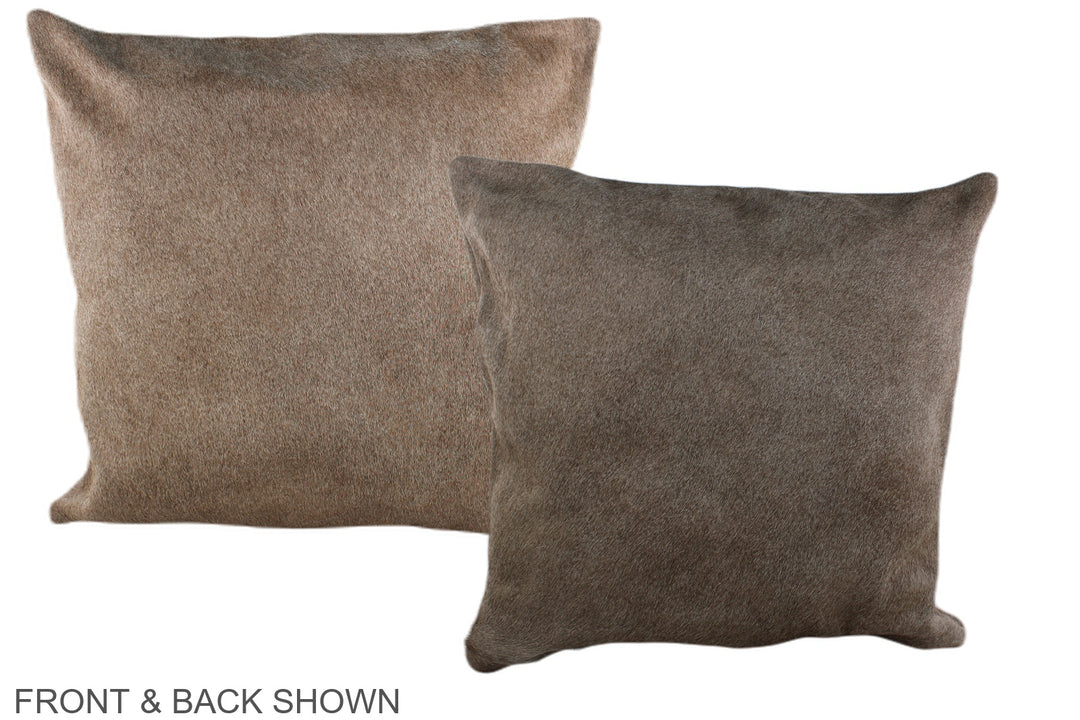 Taupe 20"x20" Brazilian Cowhide Pillow #A36986 by Hudson Hides