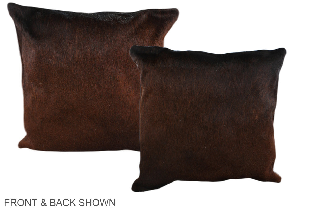 Chocolate Cowhide Pillow #A36987