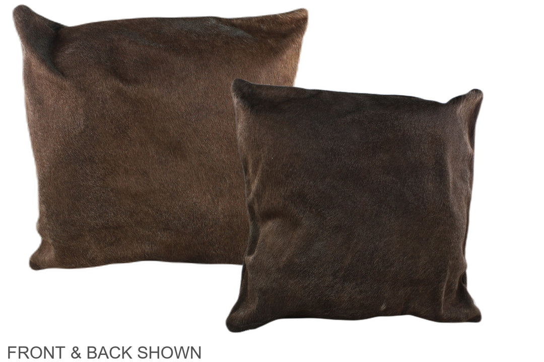 Taupe 20"x20" Brazilian Cowhide Pillow #A36990 by Hudson Hides