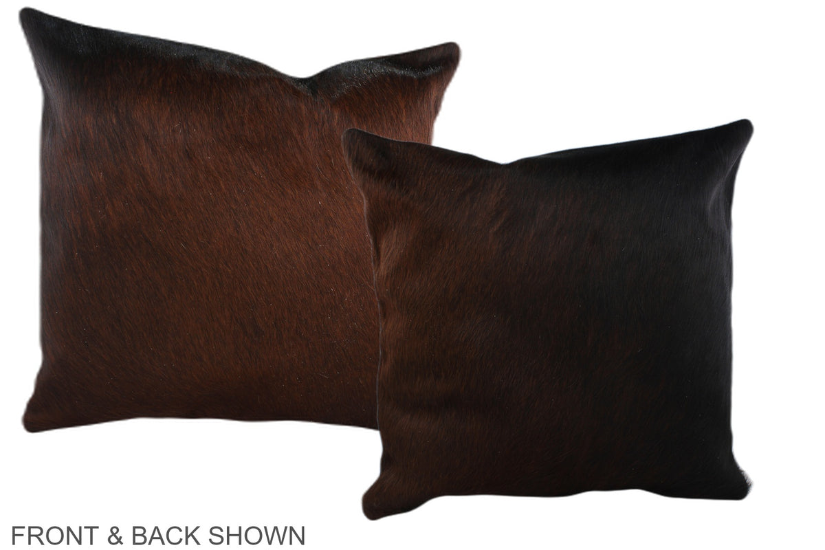 Chocolate Cowhide Pillow #A36993