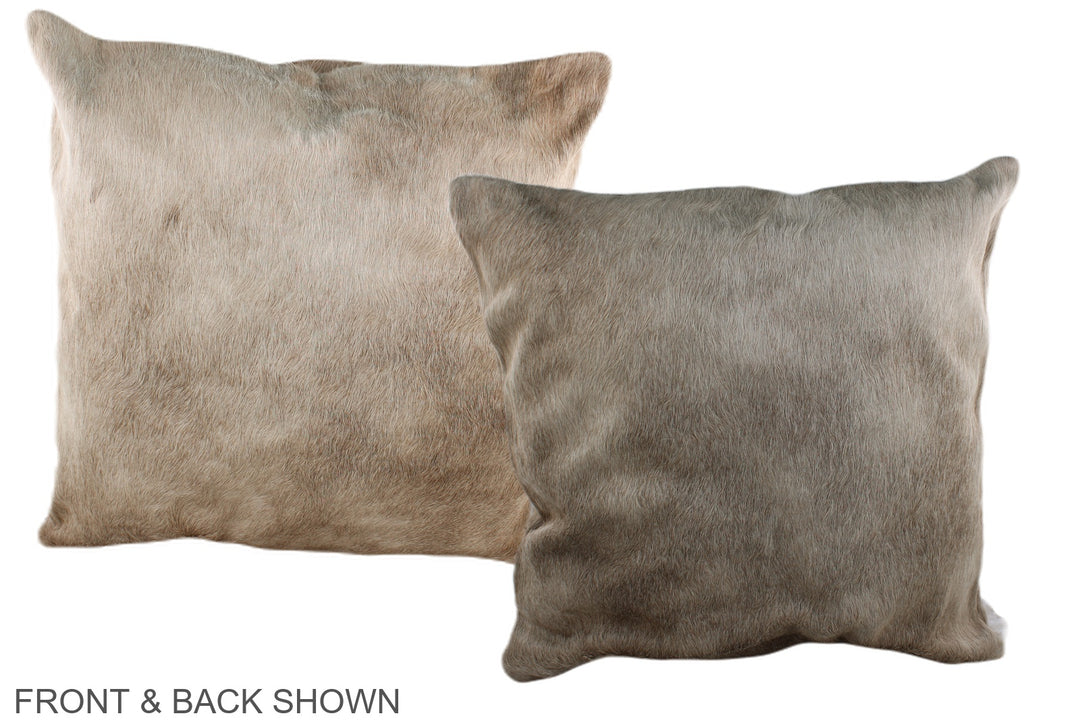 Champagne 20"x20" Brazilian Cowhide Pillow #A36994 by Hudson Hides