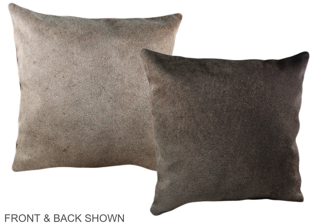Taupe 20"x20" Brazilian Cowhide Pillow #A36998 by Hudson Hides
