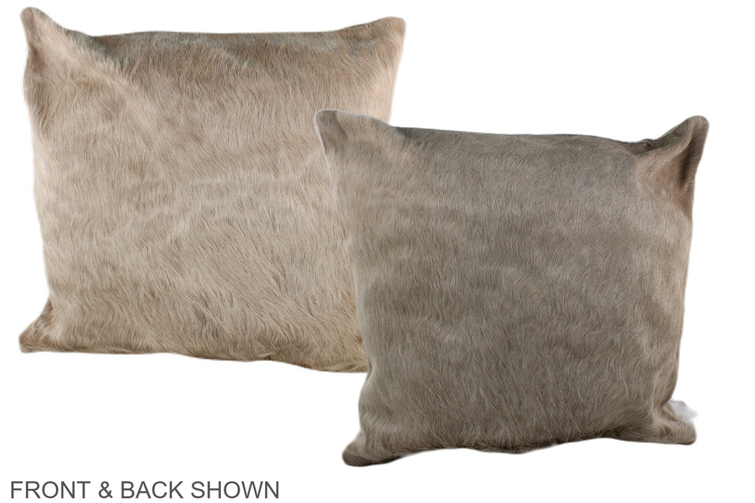 Champagne 20"x20" Brazilian Cowhide Pillow #A37003 by Hudson Hides