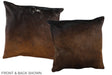Chocolate 20"x20" Brazilian Cowhide Pillow #A37004 by Hudson Hides