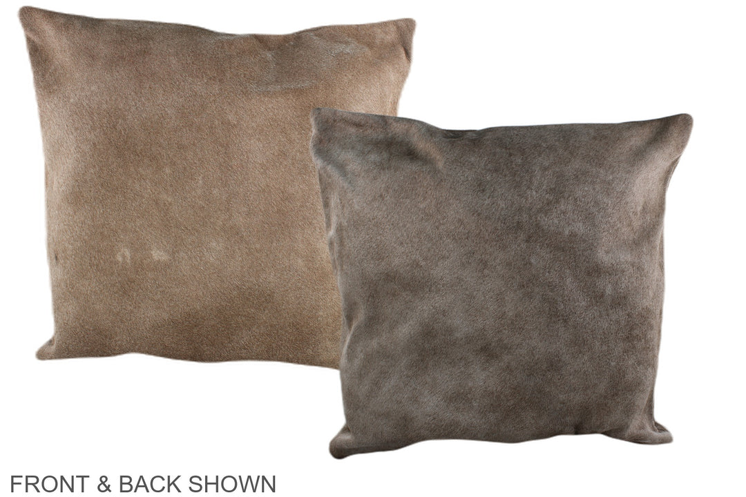Taupe 20"x20" Brazilian Cowhide Pillow #A37005 by Hudson Hides