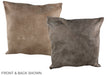 Taupe 20"x20" Brazilian Cowhide Pillow #A37005 by Hudson Hides