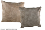 Taupe 20"x20" Brazilian Cowhide Pillow #A37008 by Hudson Hides