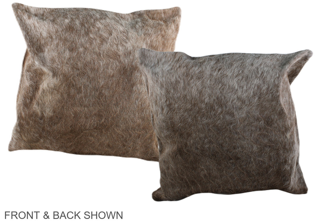 Taupe 20"x20" Brazilian Cowhide Pillow #A37011 by Hudson Hides