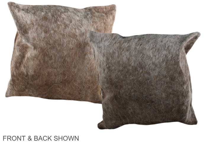 Taupe 20"x20" Brazilian Cowhide Pillow #A37011 by Hudson Hides