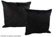 Solid Black 20"x20" Brazilian Cowhide Pillow #A37012 by Hudson Hides
