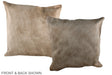 Taupe 20"x20" Brazilian Cowhide Pillow #A37014 by Hudson Hides