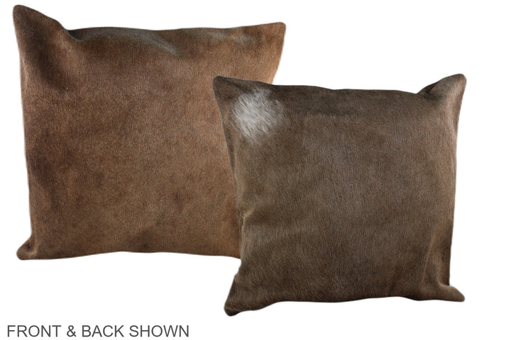 Taupe 20"x20" Brazilian Cowhide Pillow #A37020 by Hudson Hides