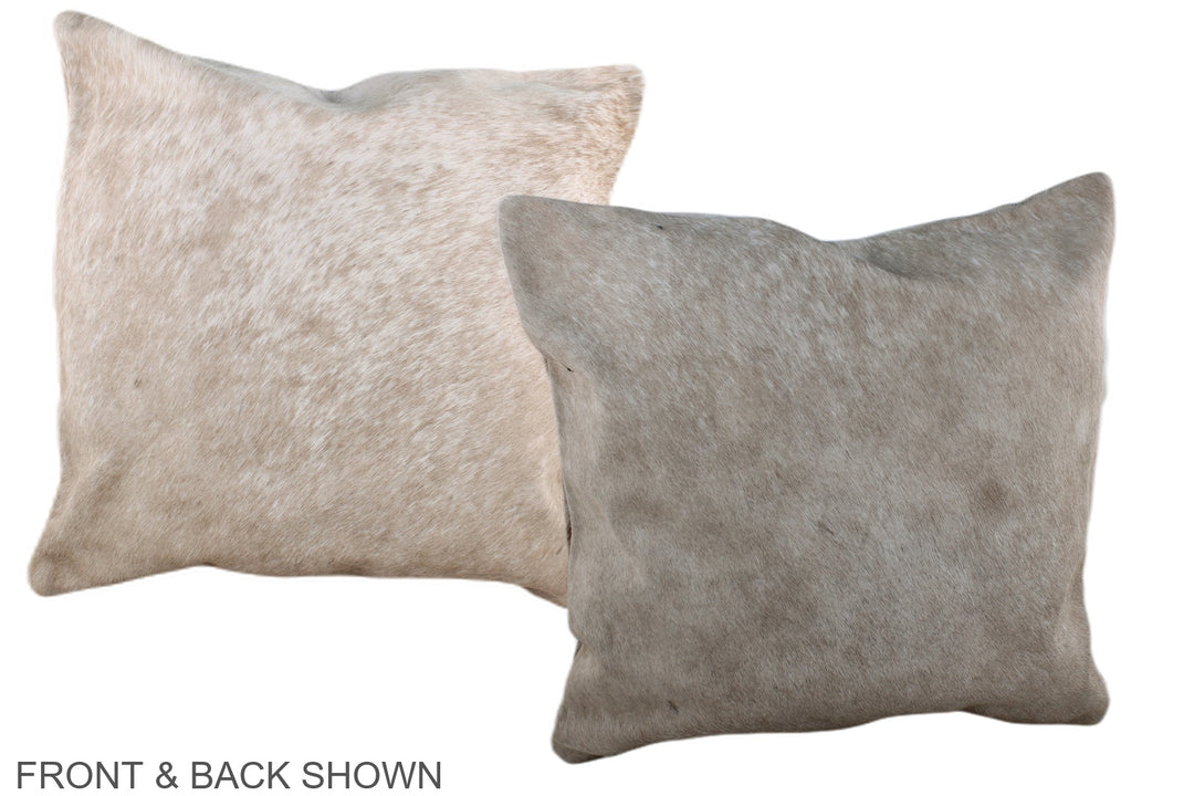 Taupe 20"x20" Brazilian Cowhide Pillow #A37023 by Hudson Hides