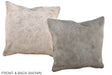 Taupe 20"x20" Brazilian Cowhide Pillow #A37023 by Hudson Hides
