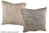 Champagne 20"x20" Brazilian Cowhide Pillow #A37032 by Hudson Hides