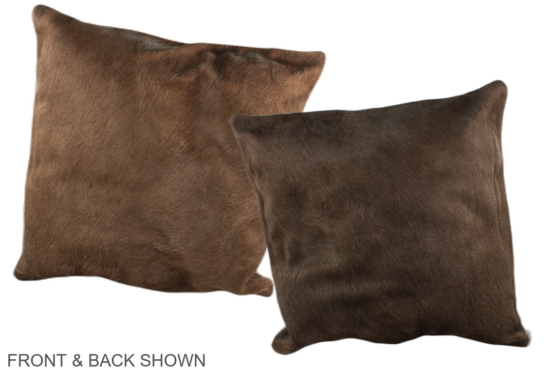 Taupe 20"x20" Brazilian Cowhide Pillow #A37034 by Hudson Hides