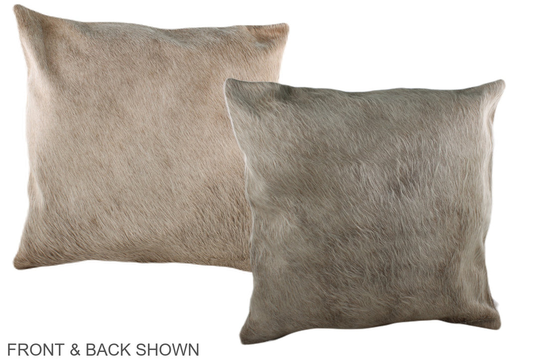 Champagne 20"x20" Brazilian Cowhide Pillow #A37036 by Hudson Hides