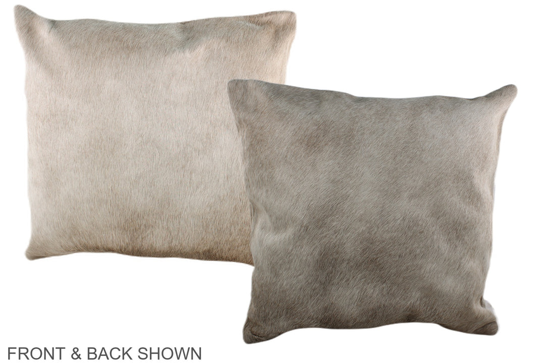 Champagne 20"x20" Brazilian Cowhide Pillow #A37040 by Hudson Hides