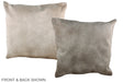 Champagne 20"x20" Brazilian Cowhide Pillow #A37040 by Hudson Hides
