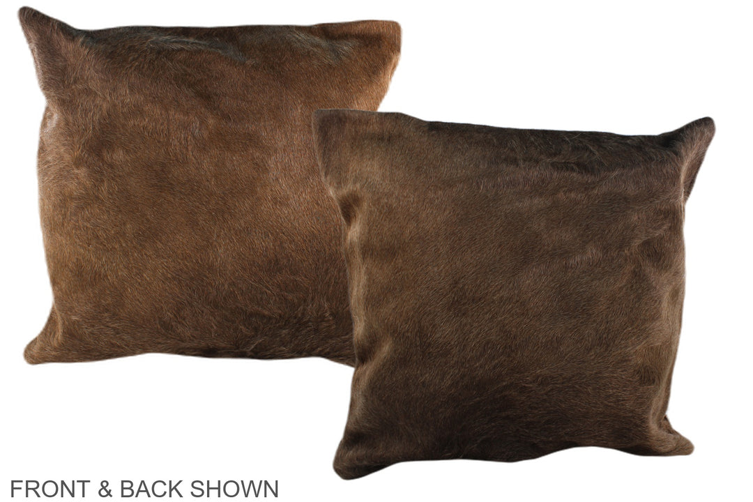 Taupe 20"x20" Brazilian Cowhide Pillow #A37044 by Hudson Hides