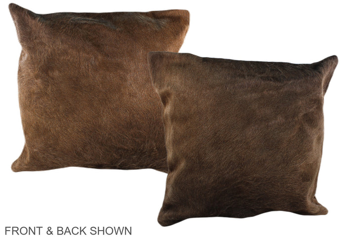 Taupe 20"x20" Brazilian Cowhide Pillow #A37044 by Hudson Hides
