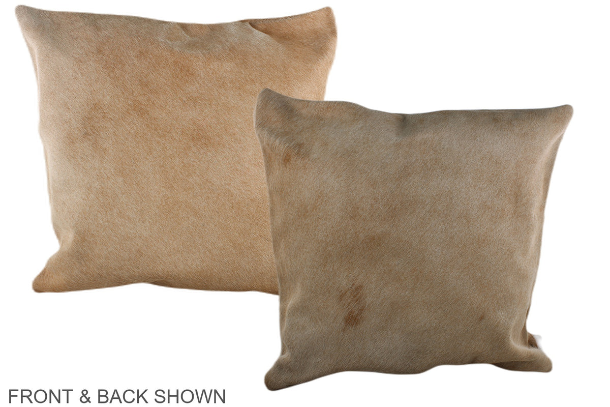 Beige Cowhide Pillow #A37046