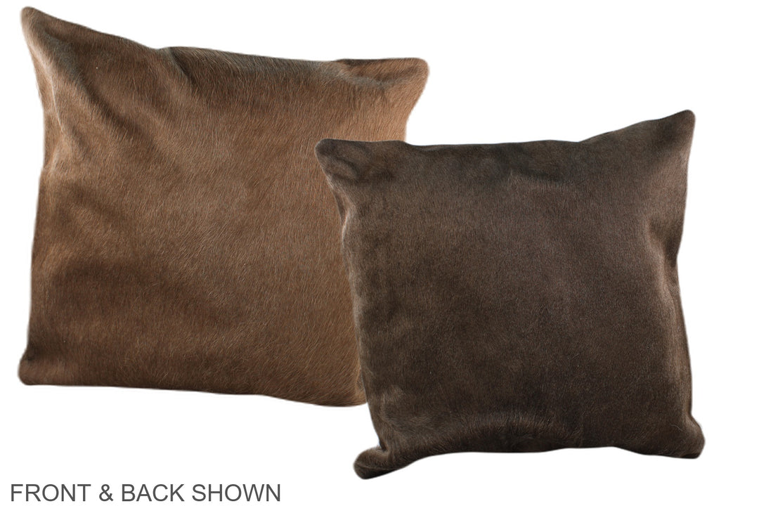 Taupe 20"x20" Brazilian Cowhide Pillow #A37047 by Hudson Hides