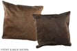 Taupe 20"x20" Brazilian Cowhide Pillow #A37047 by Hudson Hides