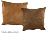 Solid Brown 20"x20" Brazilian Cowhide Pillow #A37051 by Hudson Hides