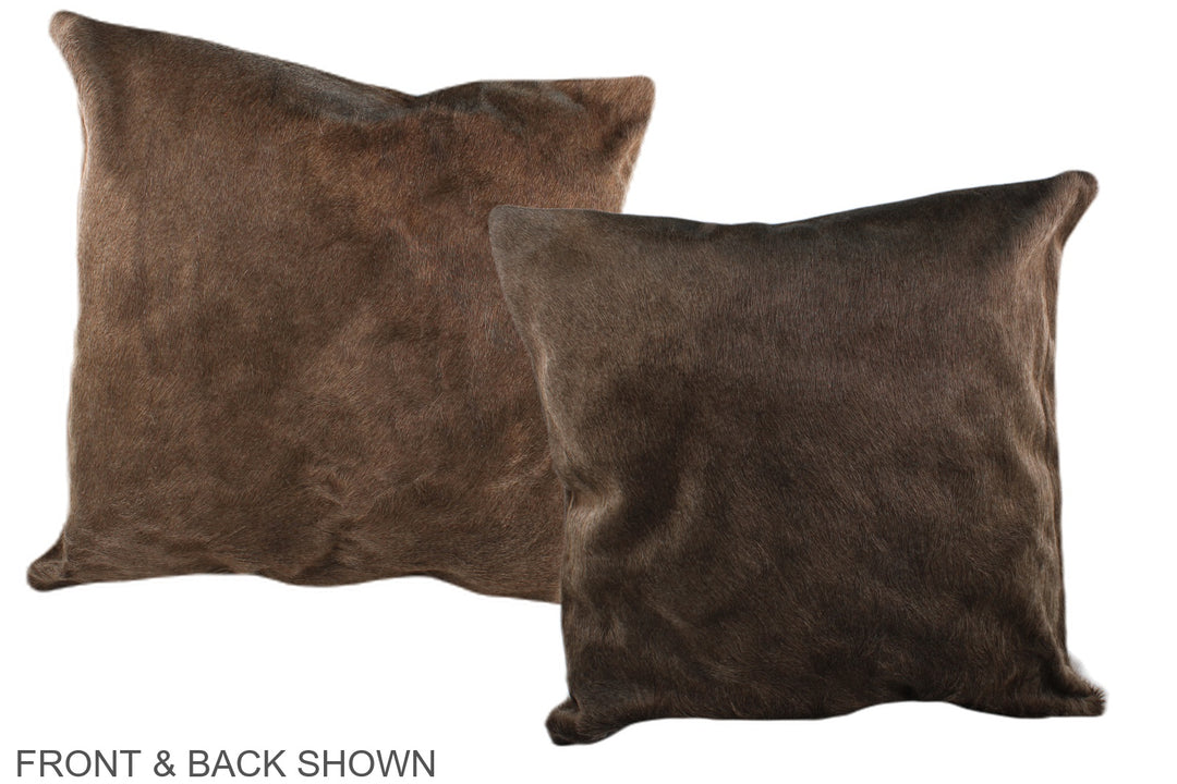 Taupe 20"x20" Brazilian Cowhide Pillow #A37057 by Hudson Hides