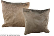 Taupe 20"x20" Brazilian Cowhide Pillow #A37059 by Hudson Hides