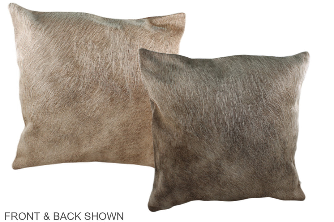 Taupe 20"x20" Brazilian Cowhide Pillow #A37065 by Hudson Hides