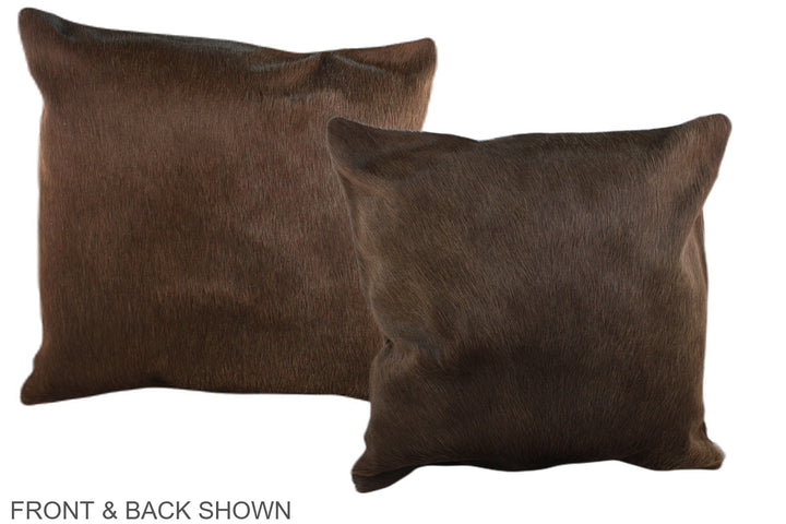 Taupe 20"x20" Brazilian Cowhide Pillow #A37068 by Hudson Hides