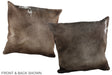 Chocolate 20"x20" Brazilian Cowhide Pillow #A37071 by Hudson Hides