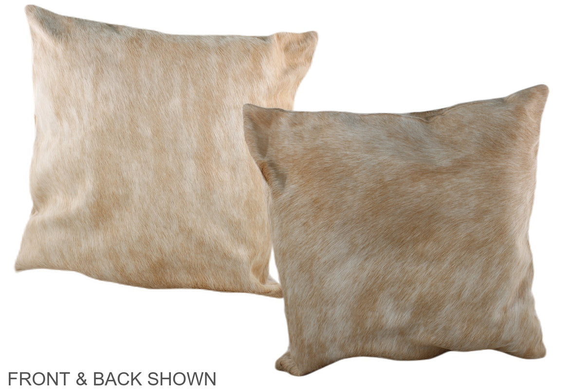 Beige Cowhide Pillow #A37076