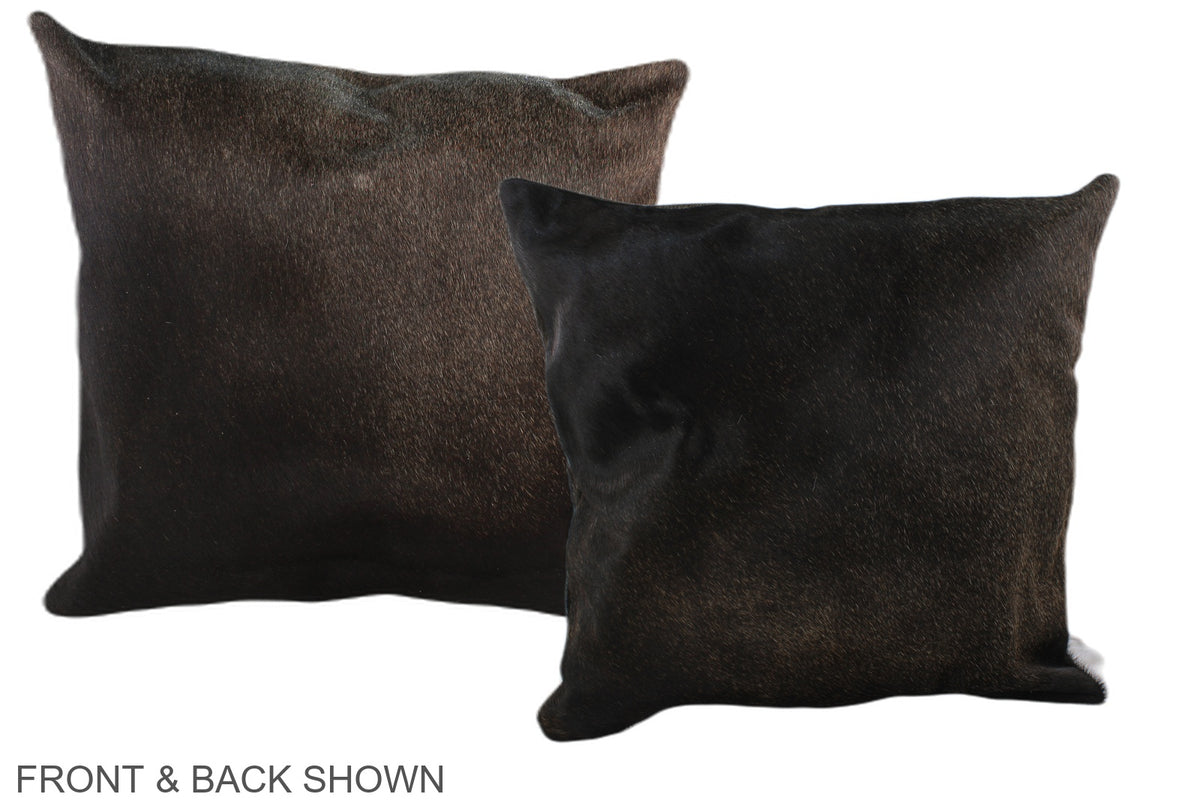 Chocolate Cowhide Pillow #A37077