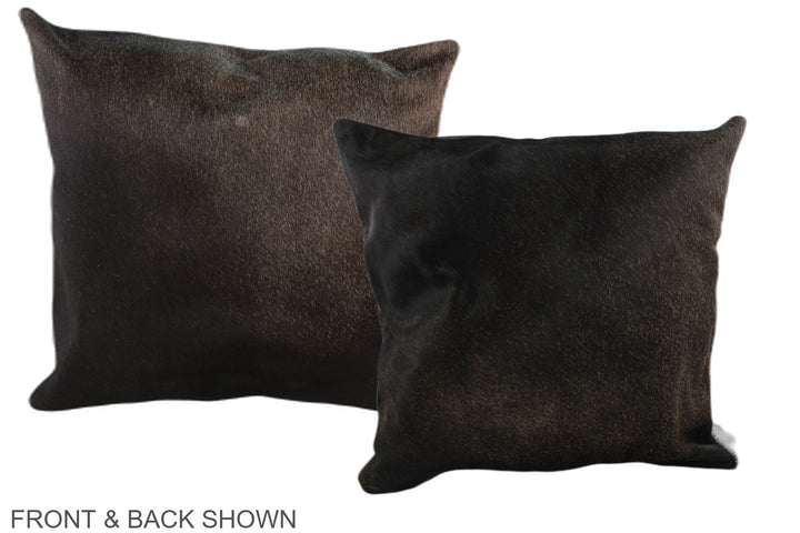 Chocolate 20"x20" Brazilian Cowhide Pillow #A37077 by Hudson Hides