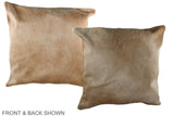 Beige 20"x20" Brazilian Cowhide Pillow #A37079 by Hudson Hides
