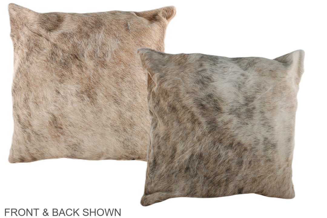 Beige 20"x20" Brazilian Cowhide Pillow #A37083 by Hudson Hides