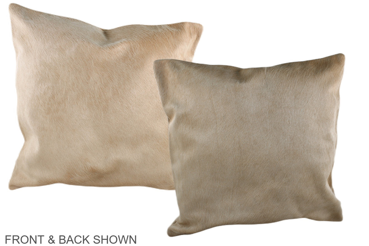 Champagne Cowhide Pillow #A37089