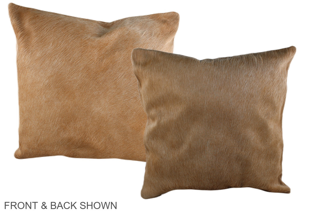 Solid Brown 20"x20" Brazilian Cowhide Pillow #A37095 by Hudson Hides