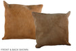 Solid Brown 20"x20" Brazilian Cowhide Pillow #A37099 by Hudson Hides