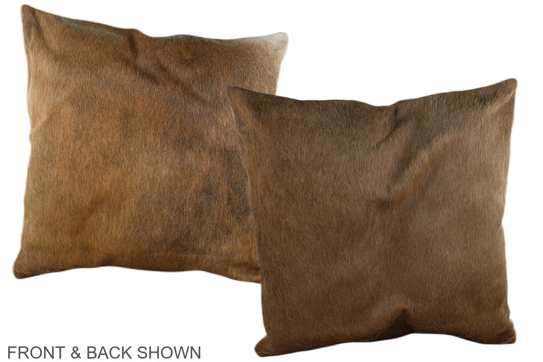 Caramel 20"x20" Brazilian Cowhide Pillow #A37104 by Hudson Hides
