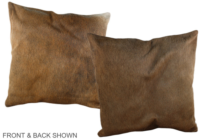 Caramel 20"x20" Brazilian Cowhide Pillow #A37104 by Hudson Hides