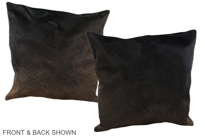 Chocolate 20"x20" Brazilian Cowhide Pillow #A37105 by Hudson Hides