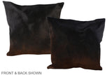 Chocolate 20"x20" Brazilian Cowhide Pillow #A37111 by Hudson Hides