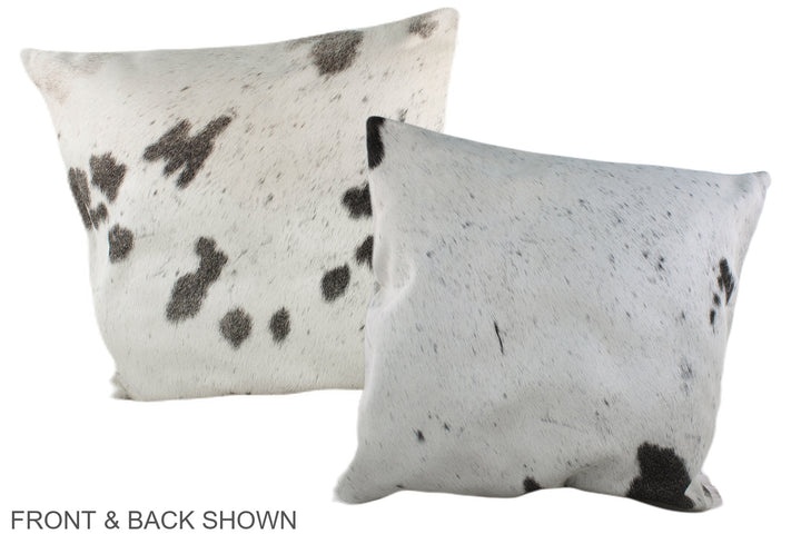 Black and White 20"x20" Brazilian Cowhide Pillow #A37119 by Hudson Hides
