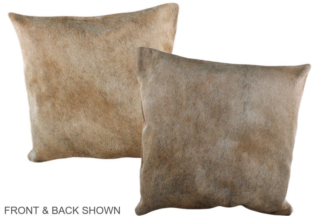 Caramel 20"x20" Brazilian Cowhide Pillow #A37125 by Hudson Hides