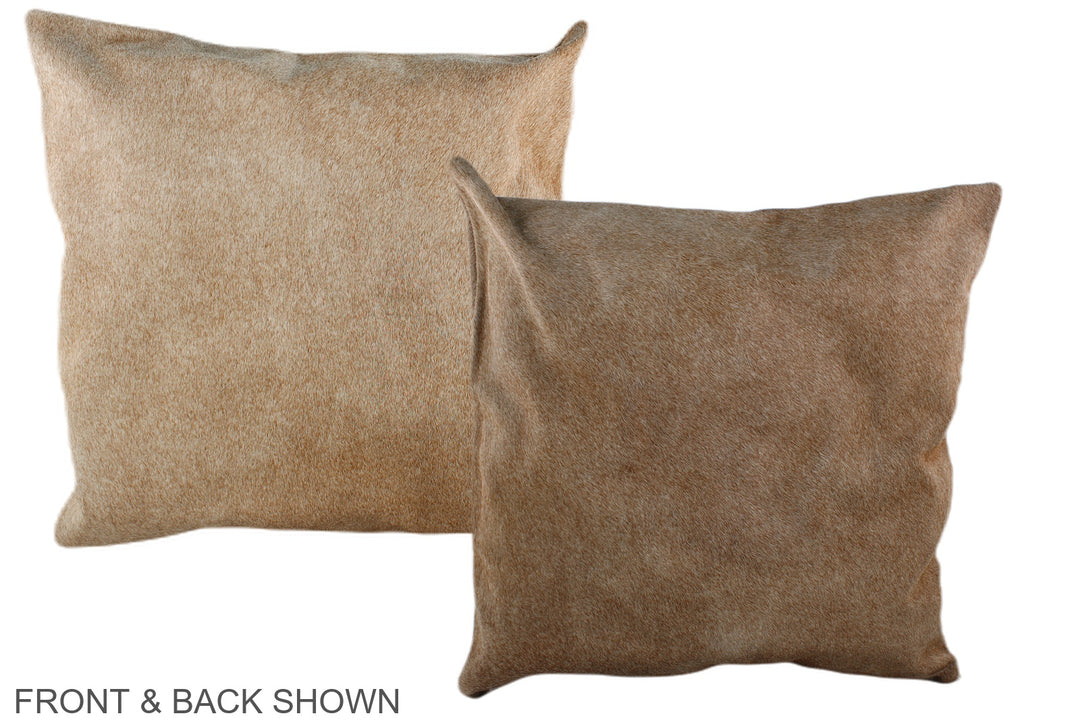 Caramel 20"x20" Brazilian Cowhide Pillow #A37127 by Hudson Hides