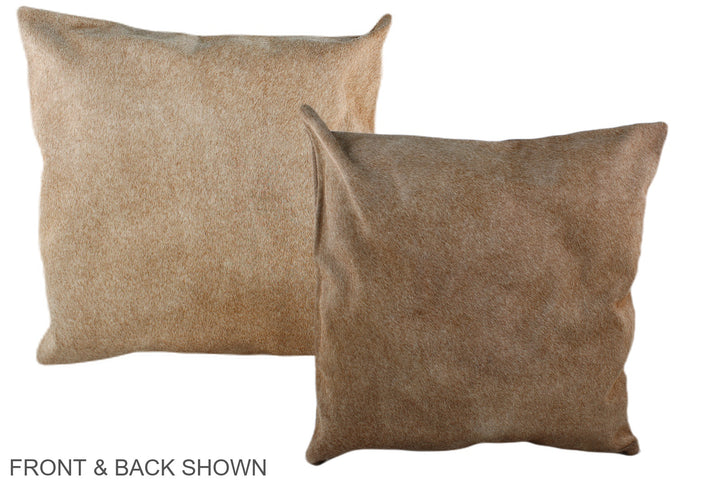 Caramel 20"x20" Brazilian Cowhide Pillow #A37127 by Hudson Hides